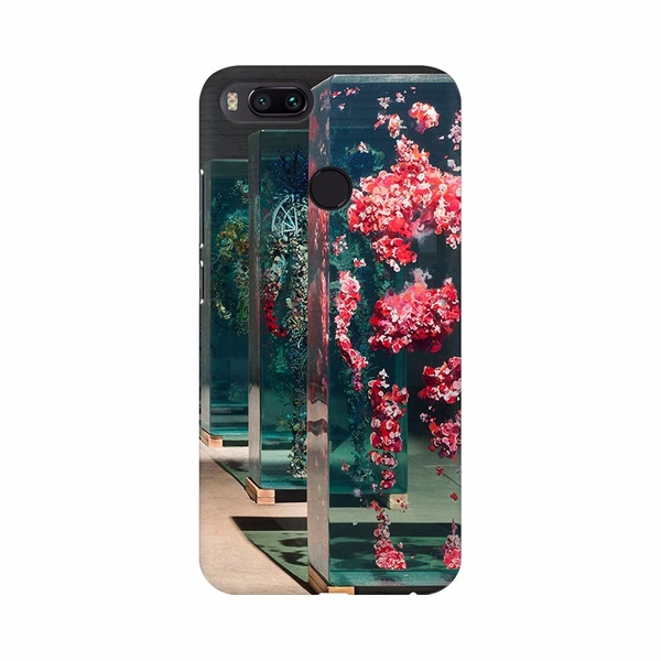 Shopnav Apple iphone Xs Max Glass Floral Decoration like man Mobile Case Cover - Green, 0.25, Nature