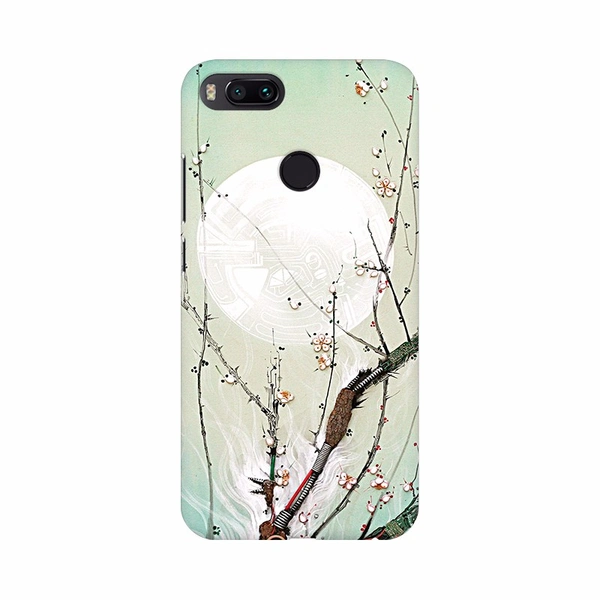 Shopnav Samsung Galaxy S9 Plus Graphic Design moon in light background Case - White, 0.25, Texture