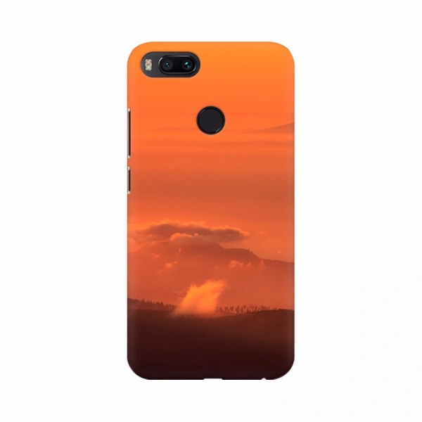 POCO F1 by Xiaomi Orange Color Sunset Background Mobile Case Cover