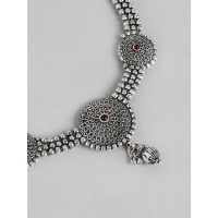 Shopnav shopnav's Women's Rose Gold Plated Alloy Necklace &amp; Earings Set (Silver) - Silver