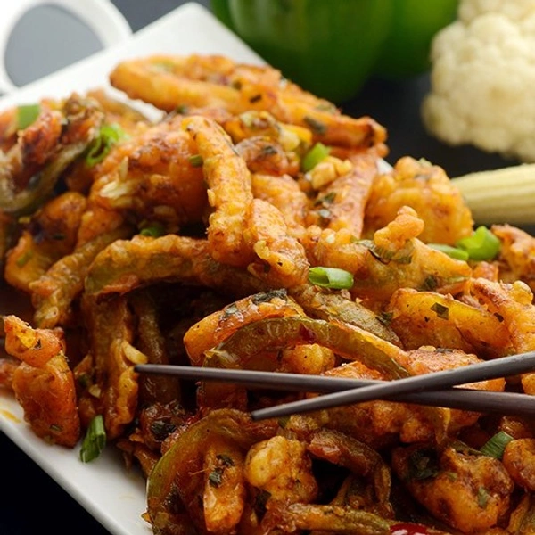 Green Pepper Crispy Veg