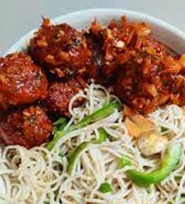 Veg Manchurian+Hakka Noodles