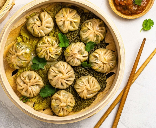 Chicken Momos Steam