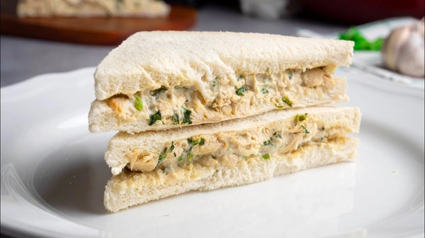 Plain Chicken and Cheese Sandwich