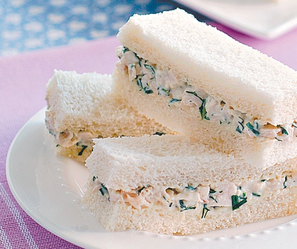 Plain Chicken and Egg Sandwich