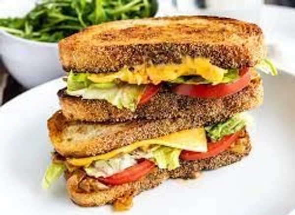 Veg Grilled Cheese N Tomato Sandwich