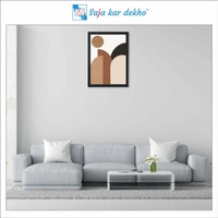 SAJA KAR DEKHO Abstract Modern Art High Quality Weather Resistant HD Wall Frame | 18 x 12 inch | - 18 X 12 inch