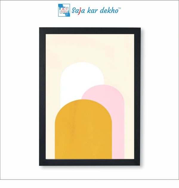 Modern Abstract Geometric High Quality Weather Resistant HD Wall Frame | 18 x 12 inch |