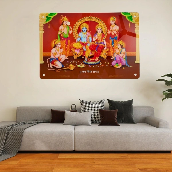 Ultra HD SHREE RAM DARBAR Acrylic Wall Photo Frame (Size 24 x 16 inch)