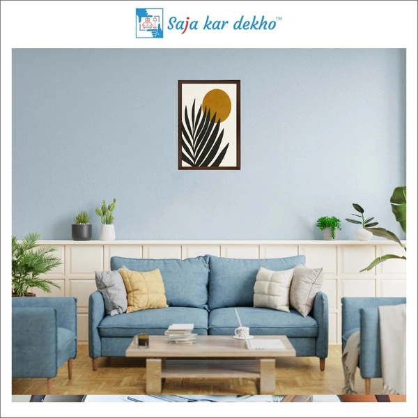 The Leaves And Sun High Quality Weather Resistant HD Wall Frame | 18 x 12 inch |