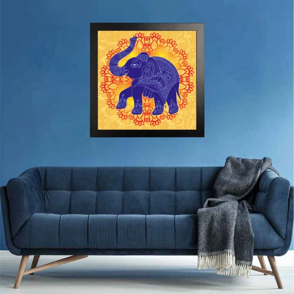 Elephant Photo High Quality Weather Resistant HD Wall Frame | 20 x 20 inch |