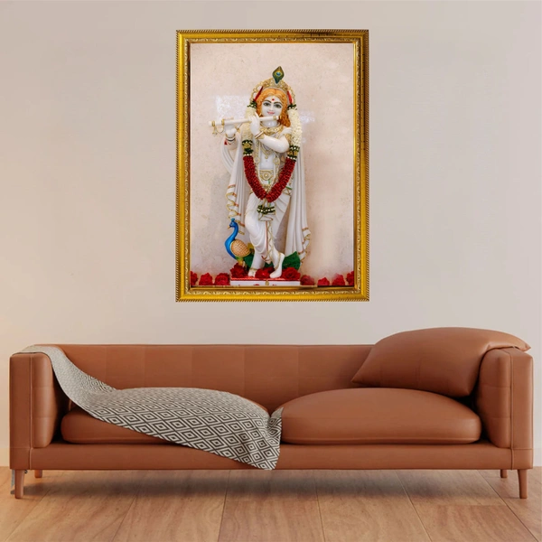 Shree Krishna High Quality Weather Resistant HD Wall Frame | 12 x 18 inch |