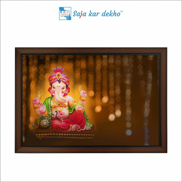 Ganesh Ji High Quality Weather Resistant HD Wall Frame | 12 x 18 inch |