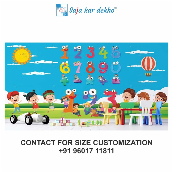 Wall Handing Wallpaper For Pre School | Picture High Quality Weather Resistant HD Wall Paper | 5 x 10 ft |