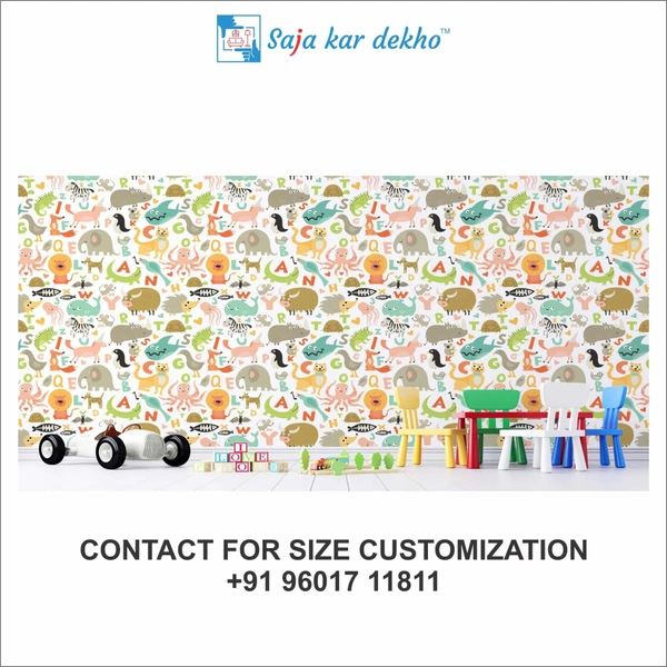 Wall Handing Wallpaper For Pre School | Picture High Quality Weather Resistant HD Wall Paper | 5 x 10 ft |