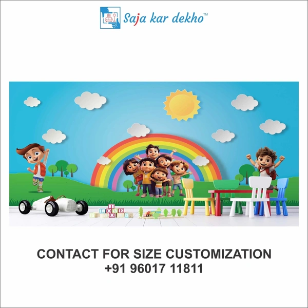 Wall Handing Wallpaper For Pre School | Picture High Quality Weather Resistant HD Wall Paper | 5 x 10 ft |