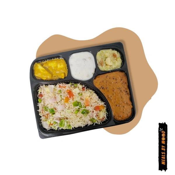Happy Mood Thali Meal - Tandoori Roti + Lasuni Pudina Parantha