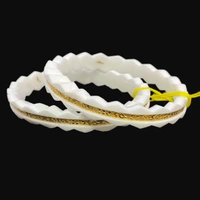 TRJ BROAD BUMMER HALLMARK 916 22KT GOLD SAKHA BADHANO APPROX. WGT: 0.600 GM WITH PURITY SMART CARD - 22 (2/2)