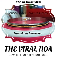 TRJ PREMIUM VIRAL NOA HALLMARK 916 22KT GOLD NOA BADHANO APPROX. WGT: 0.150 GM WITH PURITY SMART CARD. - 27