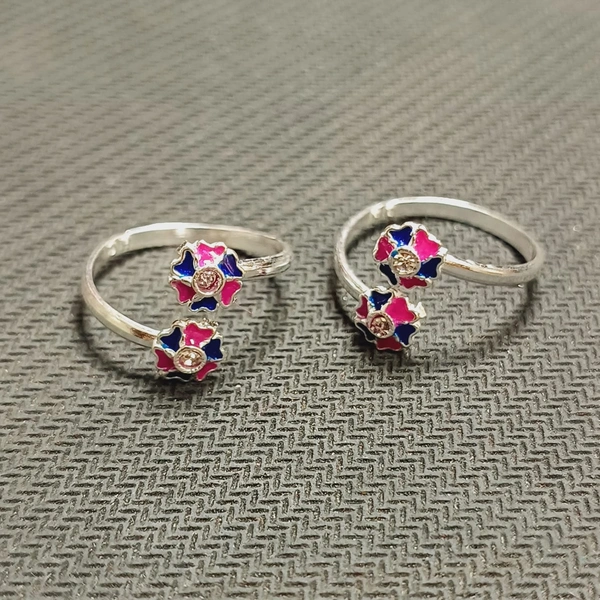 TRJ SILVER TOE RING (BICHIYA) ADJUSTABLE DESIGN (1 PAIR) 