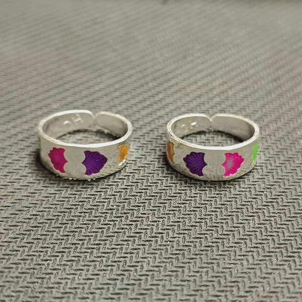 TRJ SILVER TOE RING (BICHIYA) ADJUSTABLE DESIGN (1 PAIR) 