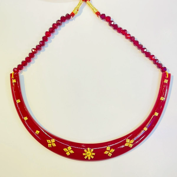 TRJ HALLMARK 18KT GOLD POLA NECKLACE 1 PIECE WITH CERTIFICATE APPROX WGT: 0.500 GM