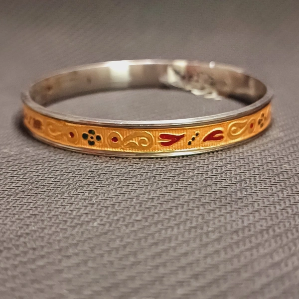 TRJ D4 ARRU JEWELRY LAZER LAMINATED MINAKARI NOA HALLMARK 916 22KT GOLD NOA BADHANO APPROX. WGT: 0.500 GM (1 PIECE) WITH PURITY SMART CARD. - 24