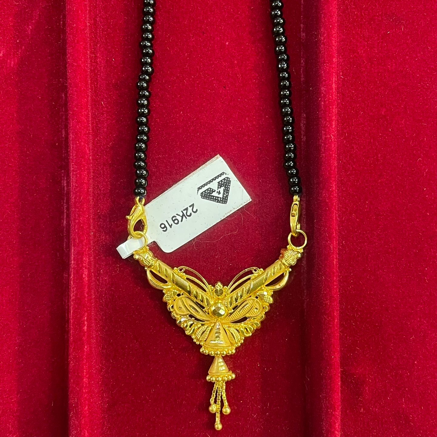 CERTIFIED BIS HALLMARK HUID 22KT GOLD PENDANT APPROX WGT 3.580
