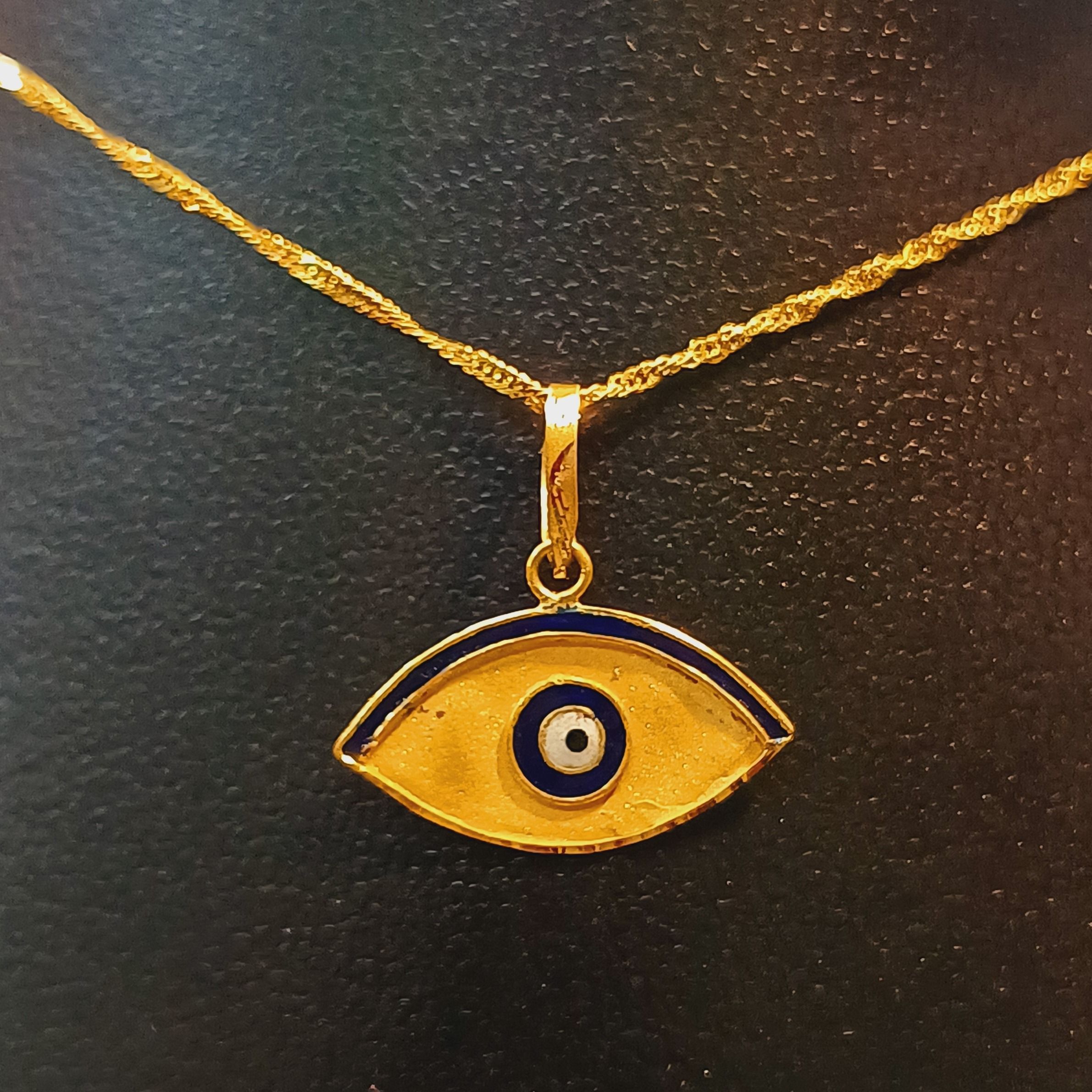 Ojos Pendant Necklace, Gold Vermeil w/Enamel | Men's Necklaces | Miansai