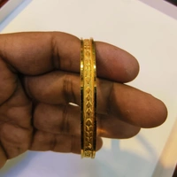 TRJ CERTIFIED BIS HALLMARK 916 22KT GOLD CHURI (PATH/SOCKET CHURI) APPROX WGT 0.300 - 0.350 GM (1 Piece) WITH PURITY SMART CARD. - 22