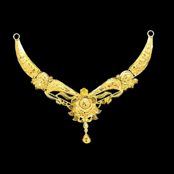 TRJ 3 INCH BIS HALLMARK 18KT GOLD MINI NECKLACE 1 PIECE APPROX. WGT: 1.800 TO 2.000 GM WITH CERTIFICATE.