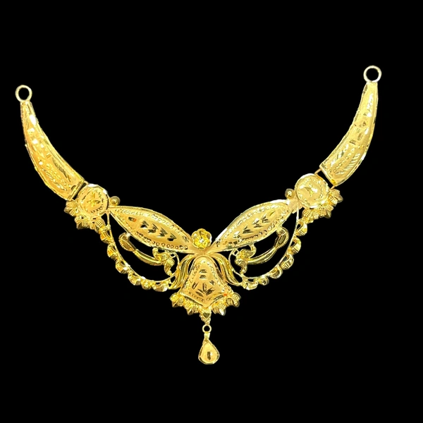 TRJ 3 INCH BIS HALLMARK 18KT GOLD MINI NECKLACE 1 PIECE APPROX. WGT: 1.800 TO 2.000 GM WITH CERTIFICATE.