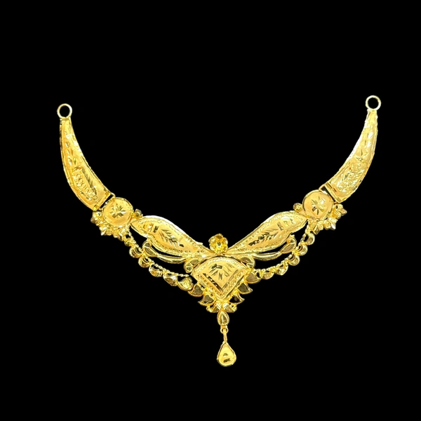 TRJ 3 INCH BIS HALLMARK 18KT GOLD MINI NECKLACE 1 PIECE APPROX. WGT: 1.800 TO 2.000 GM WITH CERTIFICATE.