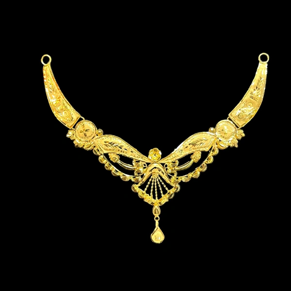 TRJ 3 INCH BIS HALLMARK 18KT GOLD MINI NECKLACE 1 PIECE APPROX. WGT: 1.800 TO 2.000 GM WITH CERTIFICATE.
