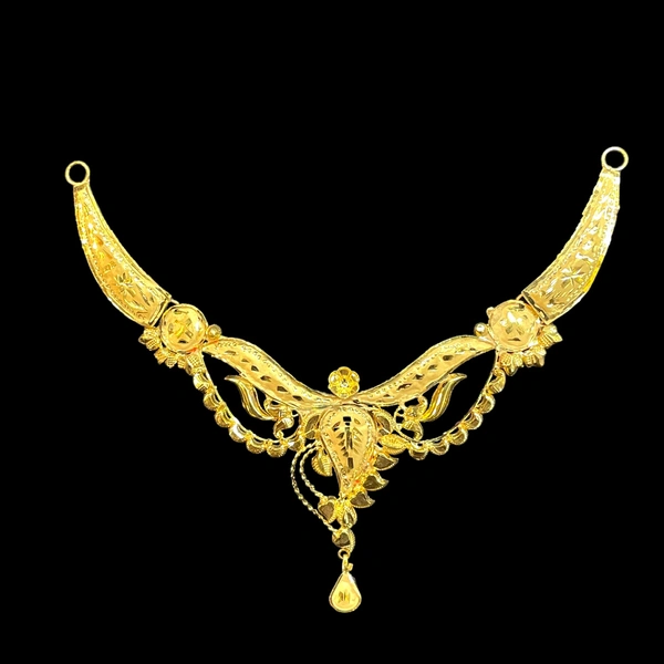 TRJ 3 INCH BIS HALLMARK 18KT GOLD MINI NECKLACE 1 PIECE APPROX. WGT: 1.800 TO 2.000 GM WITH CERTIFICATE.