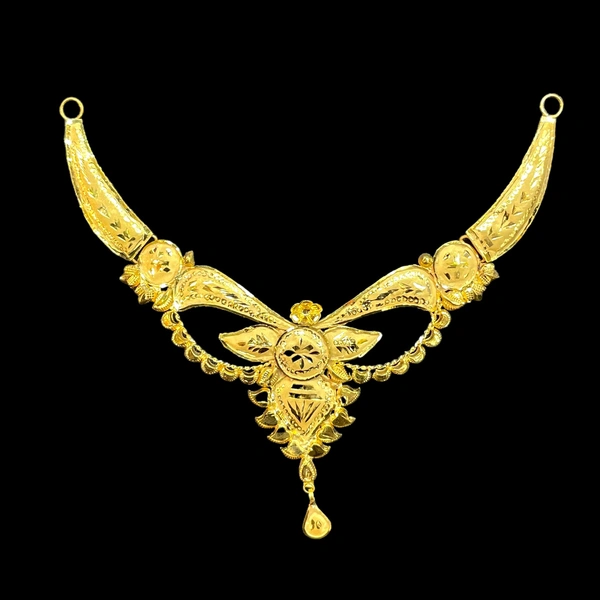 TRJ 3 INCH BIS HALLMARK 18KT GOLD MINI NECKLACE 1 PIECE APPROX. WGT: 1.800 TO 2.000 GM WITH CERTIFICATE.