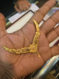 TRJ 3 INCH BIS HALLMARK 18KT GOLD MINI NECKLACE 1 PIECE APPROX. WGT: 1.800 TO 2.000 GM WITH CERTIFICATE.