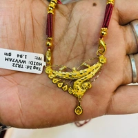 TRJ BIS 22KT HUID HALLMARK GOLD PENDANT WITH TUSSEL 1 PIECE APPROX. WGT: 1.94 GM.