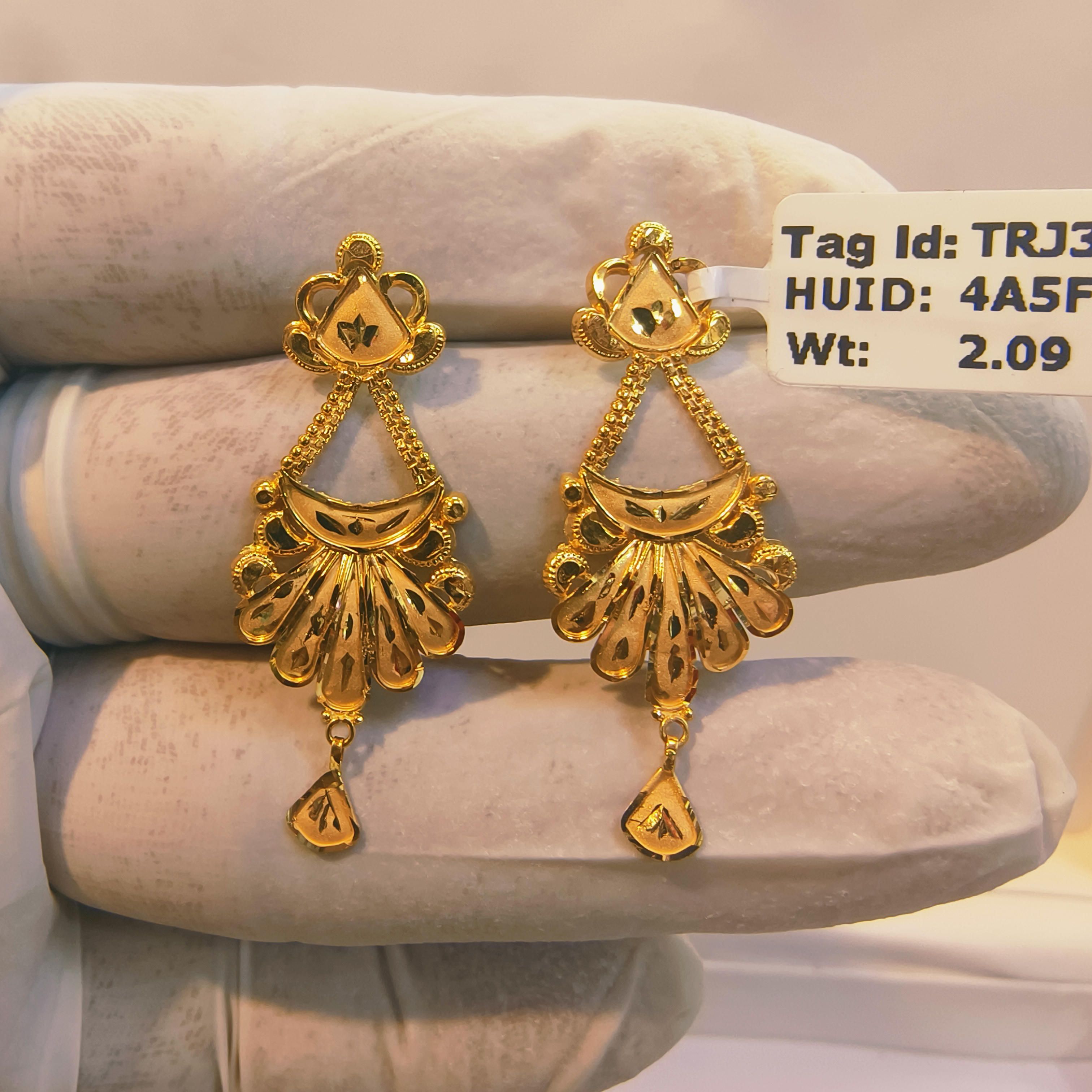 Buy Gold Earrings for Women by P.C. Chandra Jewellers Online | Ajio.com