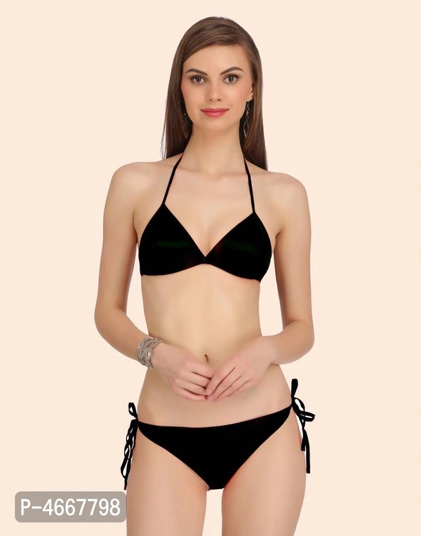 Women Cotton Bra Panty Set for Lingerie Set ( Pack of 1 ) - 34
