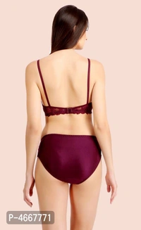 Women Cotton Bra Panty Set for Lingerie Set ( Pack of 2 ) - 36