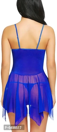 Women Stylish flared design babydoll dress with panty