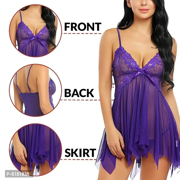 LPL Womens Self Design Babydoll