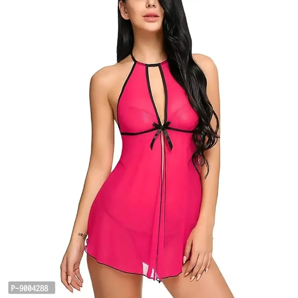 Pink Babydolls Lingerie for Honeymoon Lace Sleepwear