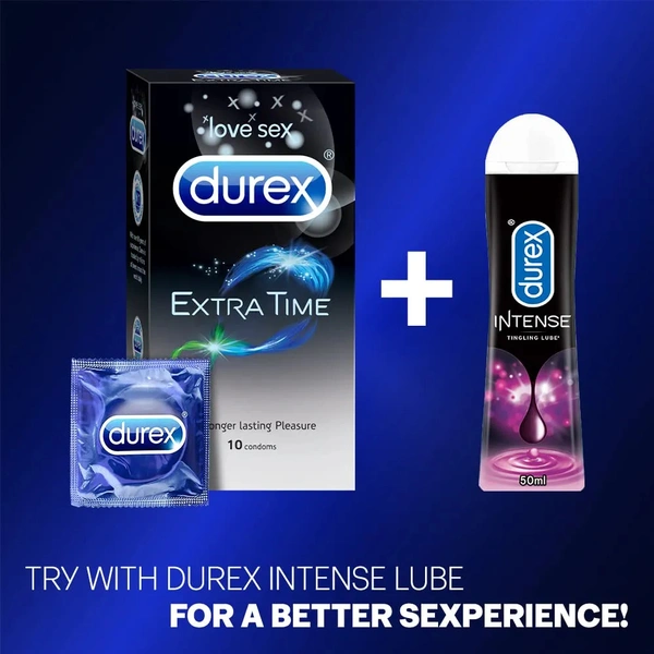 Durex Extra Time Condoms for Men - 10 Count (Pack of 3)