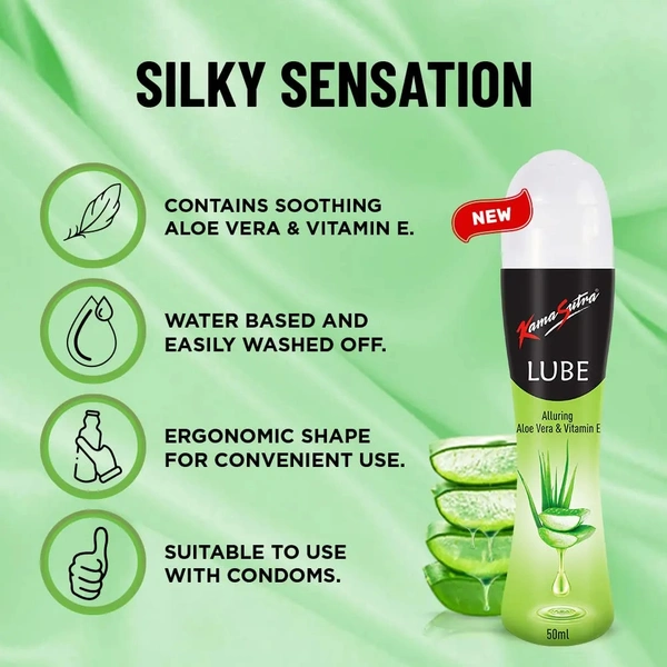 KamaSutra Ultradelay Extra time Condoms for men Count 20 with Aloe Vera Lube Water Lubricant 50ml