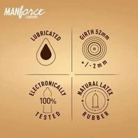 Manforce Premium Hotdots Belgian Chocolate Condoms with Bigger Dots - 10 Pieces