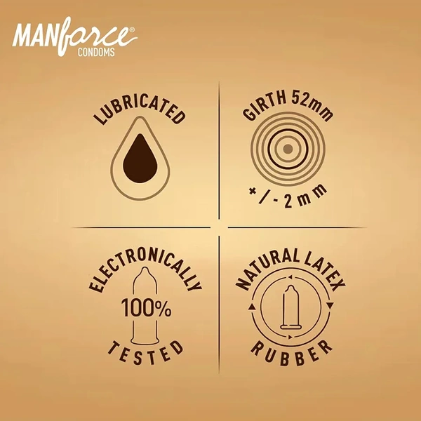 Manforce Premium Hotdots Belgian Chocolate Condoms with Bigger Dots - 10 Pieces