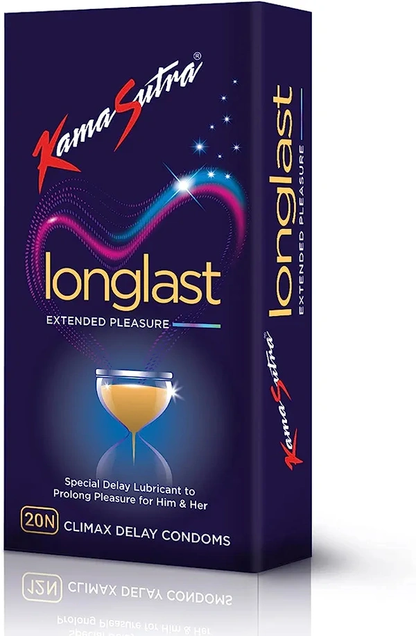 KamaSutra LongLast Condoms, Dotted Texture, 20 count