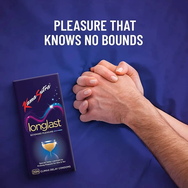 KamaSutra LongLast Condoms, Dotted Texture, 20 count